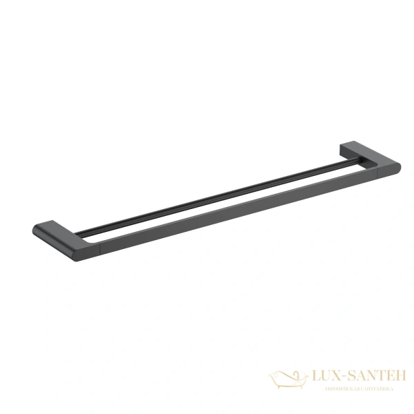 полотенцедержатель двойной timo luiro 18456/03, черный матовый