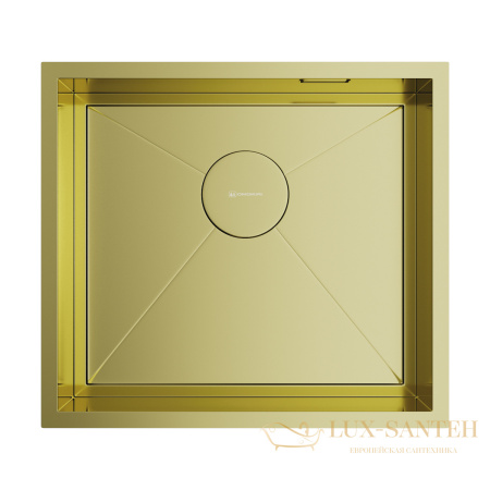 кухонная мойка omoikiri kasen 49-16 int lg нерж.сталь х светлое золото, 4997054