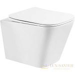 Подвесной унитаз BelBagno Ardente R BB520CHR без сиденья, белый