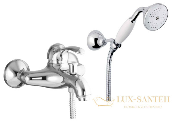смеситель fiore jafar 47zz5104 для ванны с набором для душа, бронза