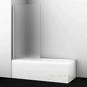 шторка wasserkraft berkel 48p01-80l matt glass для ванны 80 см 