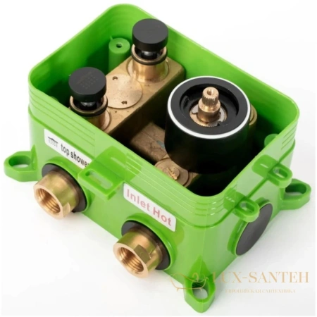 душевой комплект rea davis rea-p6357 300 мм, черный матовый