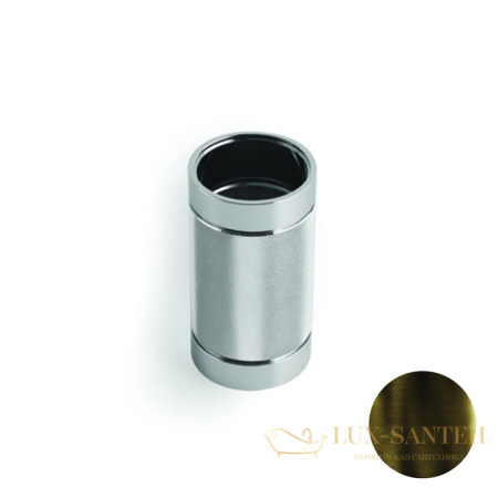 стакан для зубных щеток настольный bertocci officina 01, 127 7530 8600, бронза индустриальная