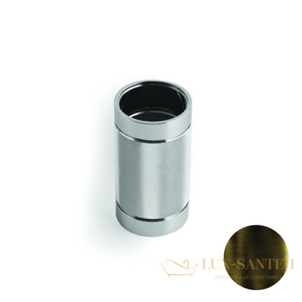 стакан для зубных щеток настольный bertocci officina 01, 127 7530 8600, бронза индустриальная