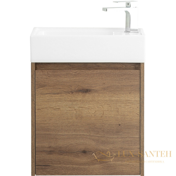 тумба под раковину belbagno kraft mini kraft mini-500/260-1a-so-rt-r 50 см r подвесная, rovere tabacco
