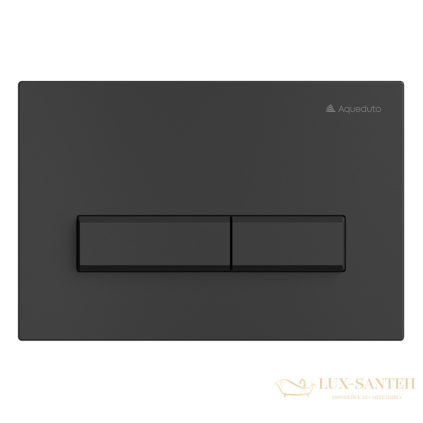 комплект aqueduto aqds110, инсталляция tecnica novo, панель смыва retangulo, черная матовая, унитаз ovo, сиденье микролифт, белый