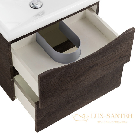 тумба под раковину belbagno marino-cer marino-cer-700-2c-so-rng-p 70 см подвесная, rovere nature grigio