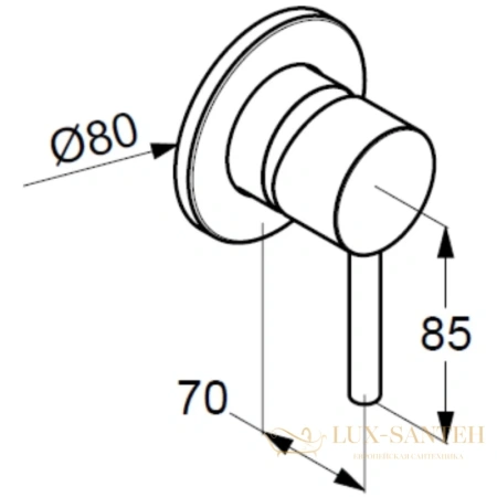 смеситель kludi bozz 389253976 для душа, черный матовый