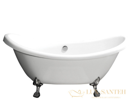 акриловая ванна belbagno bb05 183x75 без гидромассажа, белый