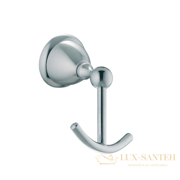 крючок двойной fima carlo frattini style, f6044/2cr, хром