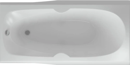 акриловая ванна aquatek европа 180х80 evr180-0000041 без гидромассажа, с фронтальным экраном (слив слева, вклеенный каркас)