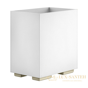 корзина для мусора белая gessi inverso accessories 20990.726, warm bronze br pvd