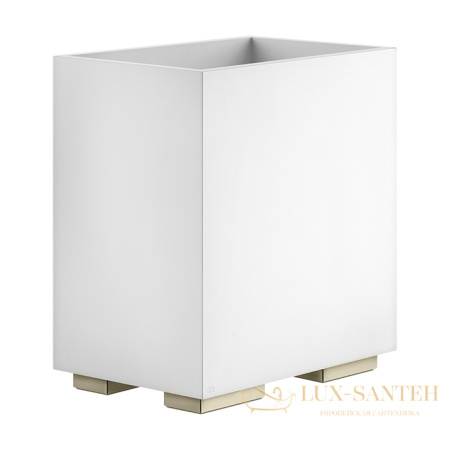 корзина для мусора белая gessi inverso accessories 20990.726, warm bronze br pvd