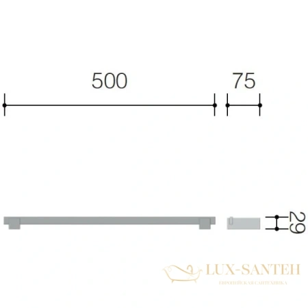 полотенцедержатель schein durer 26812, хром