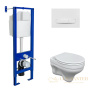 комплект berges 042435: подвесной унитаз albit s с системой инсталляции atom 410 и панелью смыва, белый