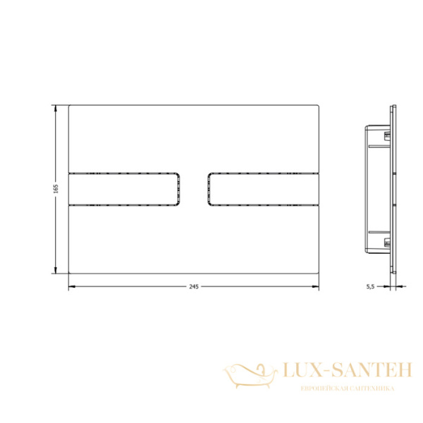 накладная панель смыва artceram inox 712.000.bs для унитаза, нержавеющая сталь шлифованная