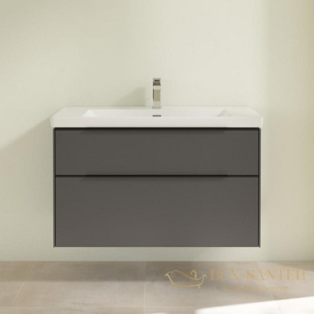 тумба под раковину villeroy & boch subway 3.0 c57001vr 973x576x478 мм, graphite