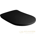 Сиденье Kerasan Tribeca 519131 для унитаза с микролифтом, черный матовый