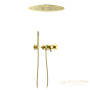 душевая система для ванны термостатическая всраиваемая timo saona sx-2358/17sm, золото матовое