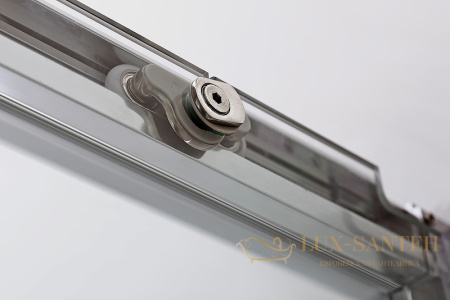 душевой уголок cezares duet soft-m duet soft-m-ah-1-150/80-c-cr 150x80 профиль хром, стекло прозрачное