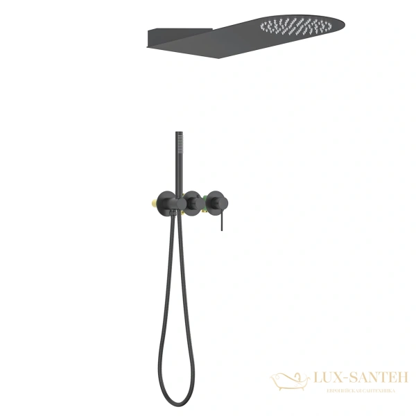 душевая система для душа встраиваемая timo saona sx-2340/03sm, черный матовый  