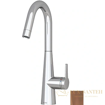 смеситель teska axis e4109 для кухни, розовое золото