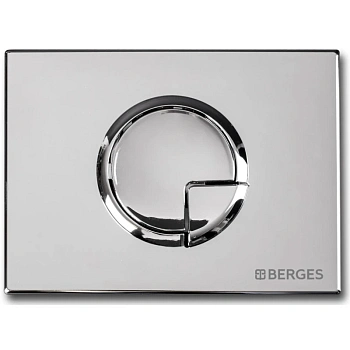 кнопка berges ring 040023 для инсталляции novum r3, глянцевый хром