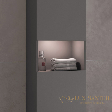 высокий шкаф-пенал keuco stageline, 32831290102, 400x1800x360 мм, к/ф: инокс