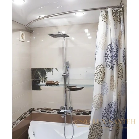 карниз для ванны aquatek дуга 1500х900 (для ванны дива) karn-0000034