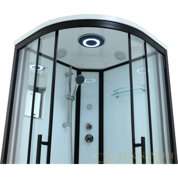 душевая кабина timo standart t-6601 b 100x100x220 см, стекло прозрачное