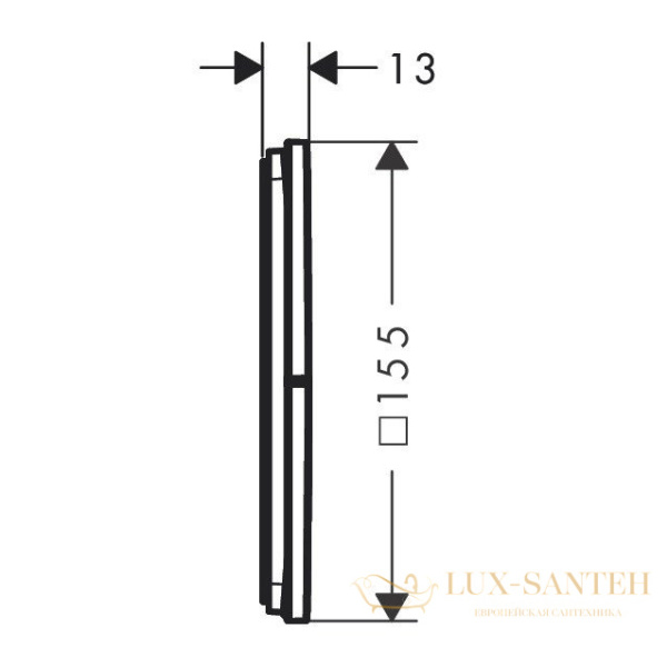 переключатель потоков hansgrohe showerselect comfort e 15573000, на 3 выхода, хром