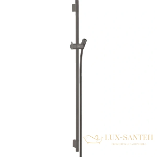 штанга для душа hansgrohe unica s puro 90 см, 28631340, шлифованный черный хром