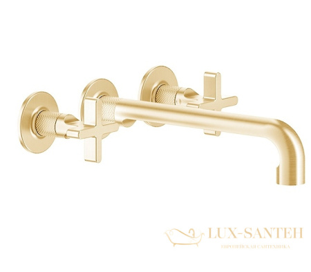 встраиваемый смеситель gessi inciso+ 58192.246 для раковины, gold pvd