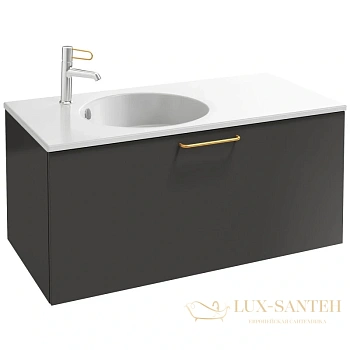 тумба jacob delafon odeon rive gauche eb2514-r8-n14 100 см, серый антрацит
