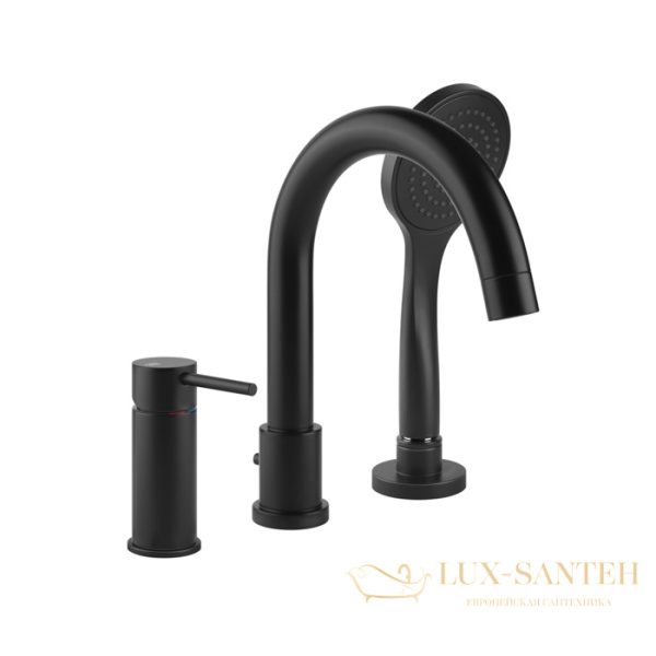 смеситель на борт ванны gessi emporio via tortona 18637.299, black xl