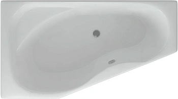 акриловая ванна aquatek медея 170х95 med180-0000007 левая, без гидромассажа, без фронтального экрана