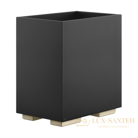 корзина для мусора черная gessi inverso accessories 20991.726, warm bronze br pvd
