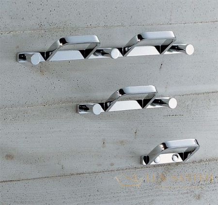 планка с крючками colombo design time w4237, хром