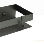 полка для душа lemark shelf line 9776054, 400 мм с крючками, графит
