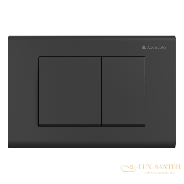 комплект aqueduto aqds107, инсталляция tecnica novo, панель смыва quadrado, черная матовая, унитаз ovo, сиденье микролифт, белый 