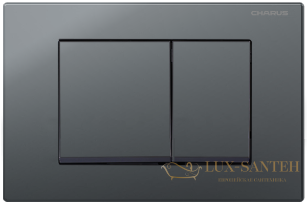 панель смыва charus tm, minimalista, fp.310.grp.01, графит