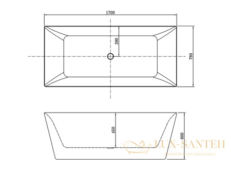 ванна акриловая отдельностоящая глянцевая aifol candy family k122778 a05 matt white