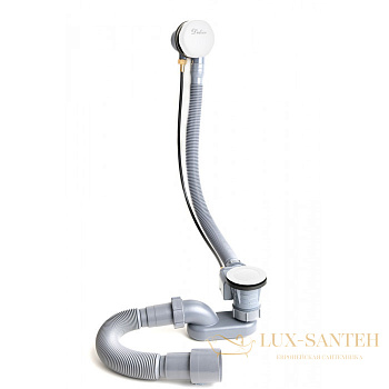 слив-перелив delice dlr000017 полуавтомат, белый глянцевый  