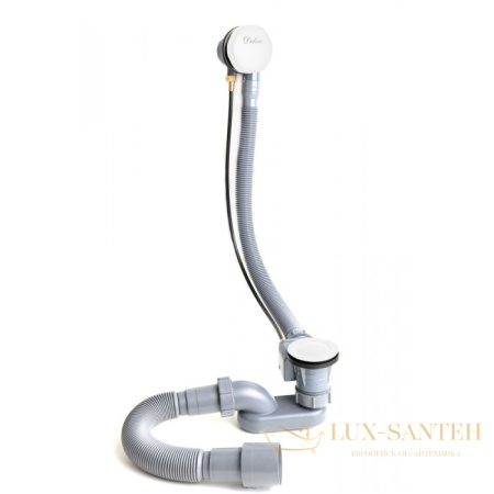 слив-перелив delice dlr000017 полуавтомат, белый глянцевый  