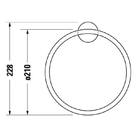 полотенцедержатель-кольцо duravit starck t 0099471000, хром
