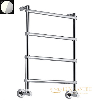 полотенцесушитель водяной margaroli sole 4424704(26)whn, высота 72 см, ширина 53 см, белый