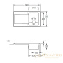 кухонная мойка villeroy & boch siluet 50 333501r1 ceramicplus 900×510 мм, белый