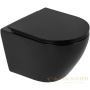 комплект унитаза с инсталляцией belbagno colorato bb062chr-mb/bb062sc-mb/bb002-80/bb007-pr-nero.m с сиденьем микролифт и клавишей смыва, черный матовы