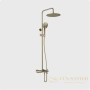 душевая система для ванны aquame aqm8008gg, с термостатом, золотой глянцевый