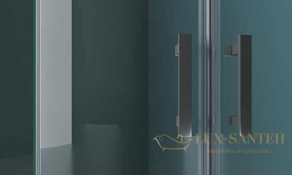 душевой уголок belbagno kraft kraft-r-2-100-c-cr 100х100 см профиль хром, стекло прозрачное